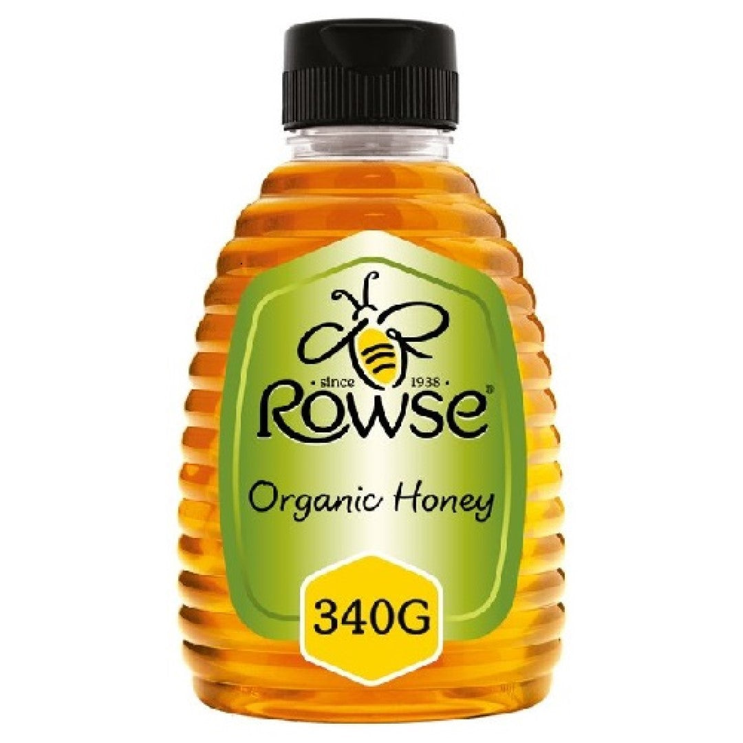 Rowse Organic Honey – Pure Natural Golden Sweetener - 340g