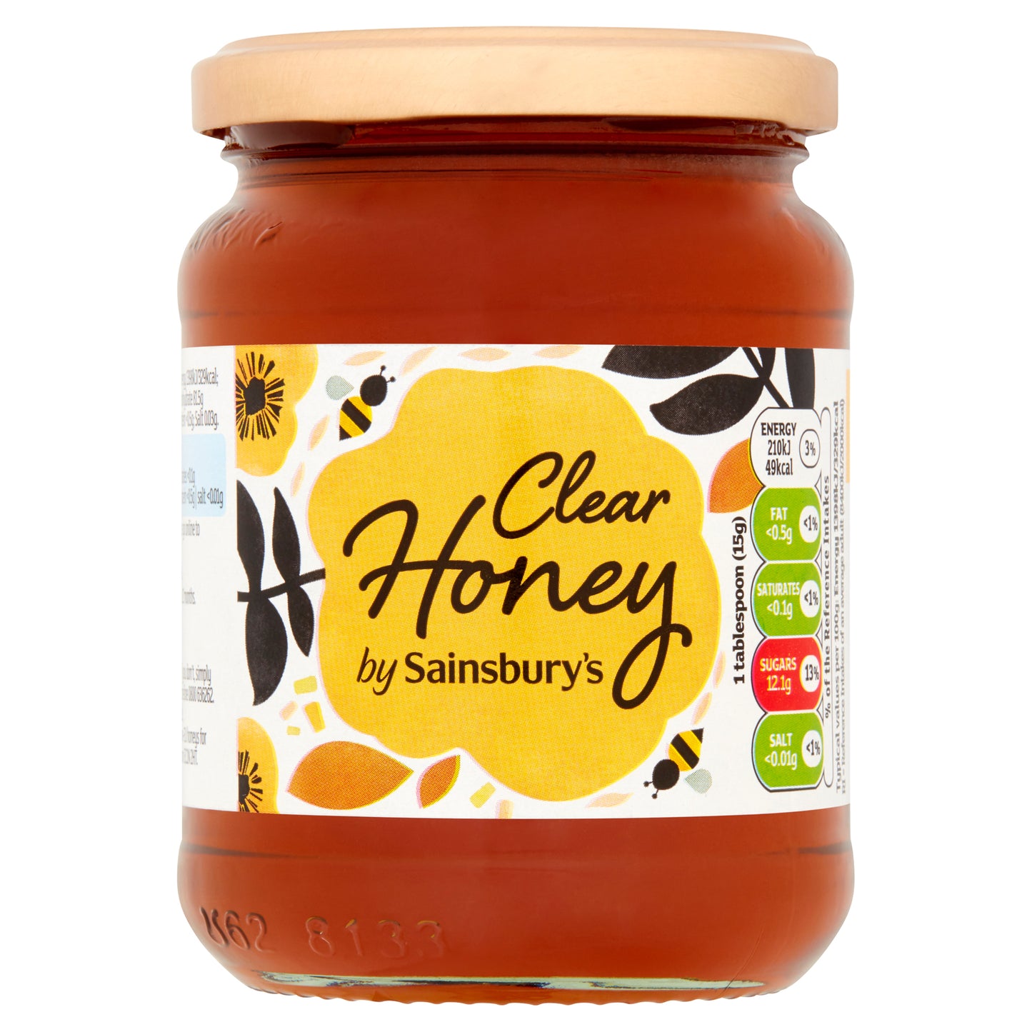 Sainsbury's Clear Honey – Natural Smooth & Sweet Flavor - 454g