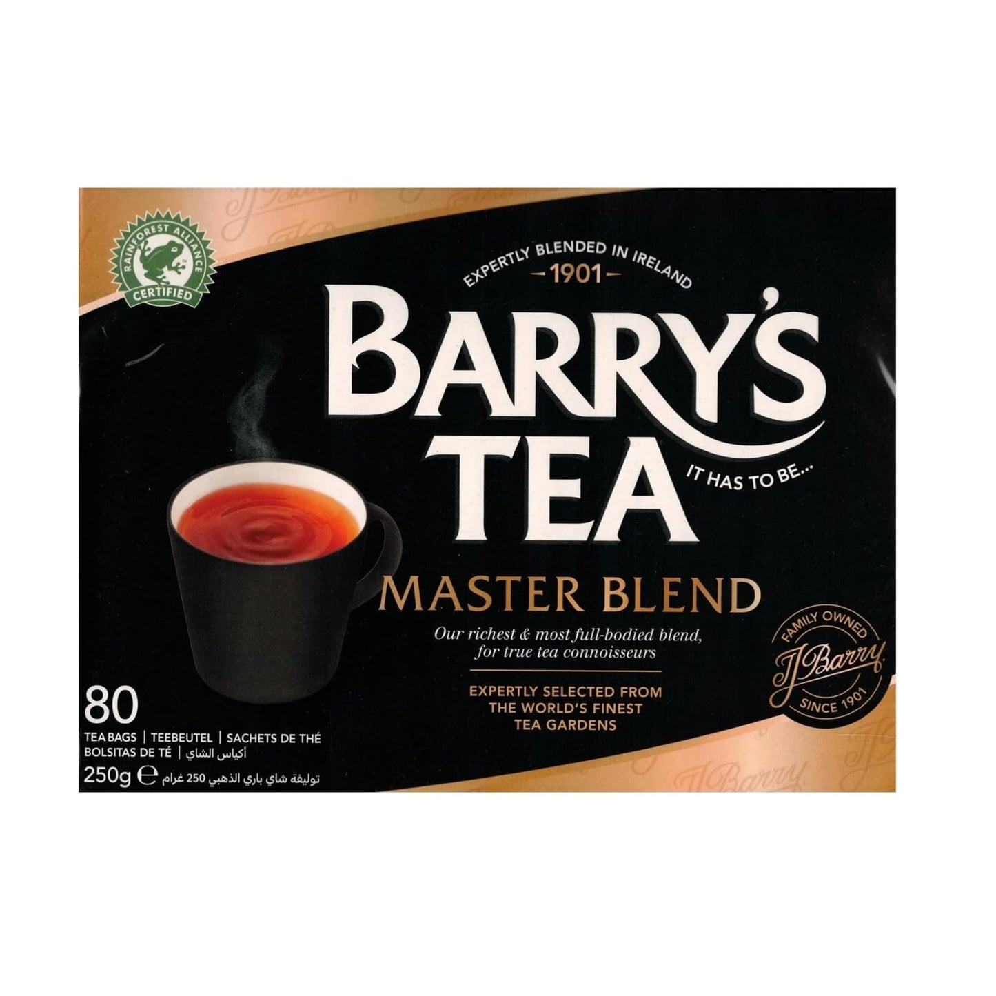 Barry's Master Blend Tea, 80 Tea Bags