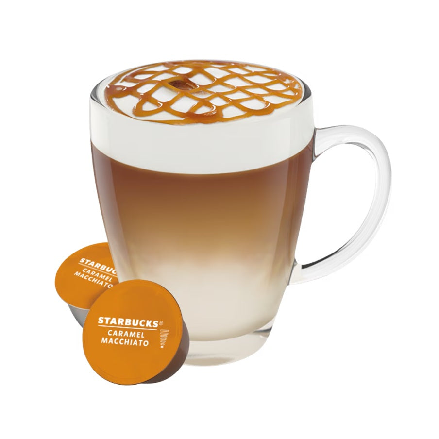 Starbucks Caramel Macchiato Coffee, Our Classic Caramel, 12 Capsules