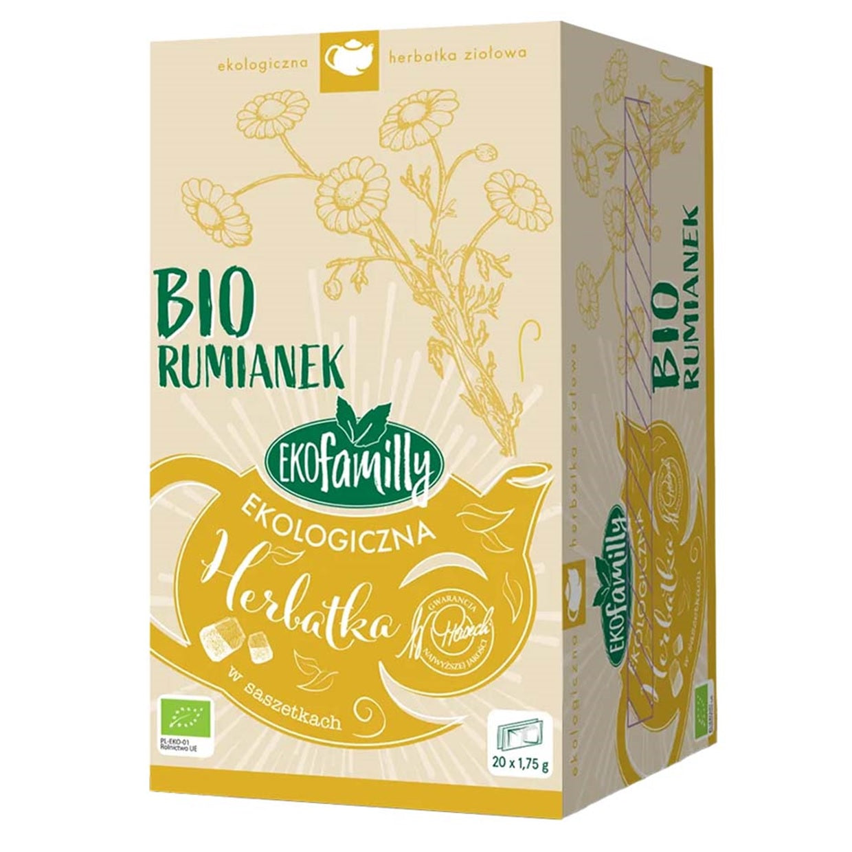 Eko Family Organic Bio Chamomile Herbal Tea, 20 Tea Bags