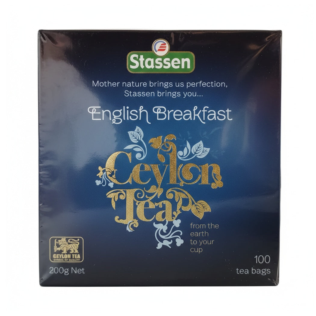 Stassen English Breakfast Ceylon Tea | 100 Tea Bags