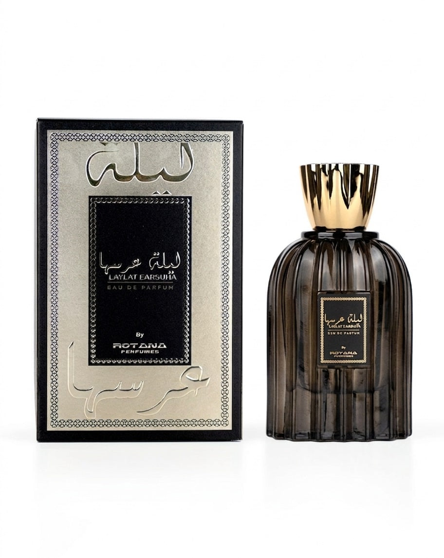 Rotana Laylat Earsuha EDP For Unisex | Long Lasting | Oriental Floral Amber Perfume | 100ml