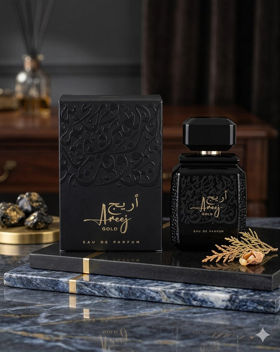 Rotana Areej for Unisex | Gold Spicy and Sweet Amber Perfume | 100ml