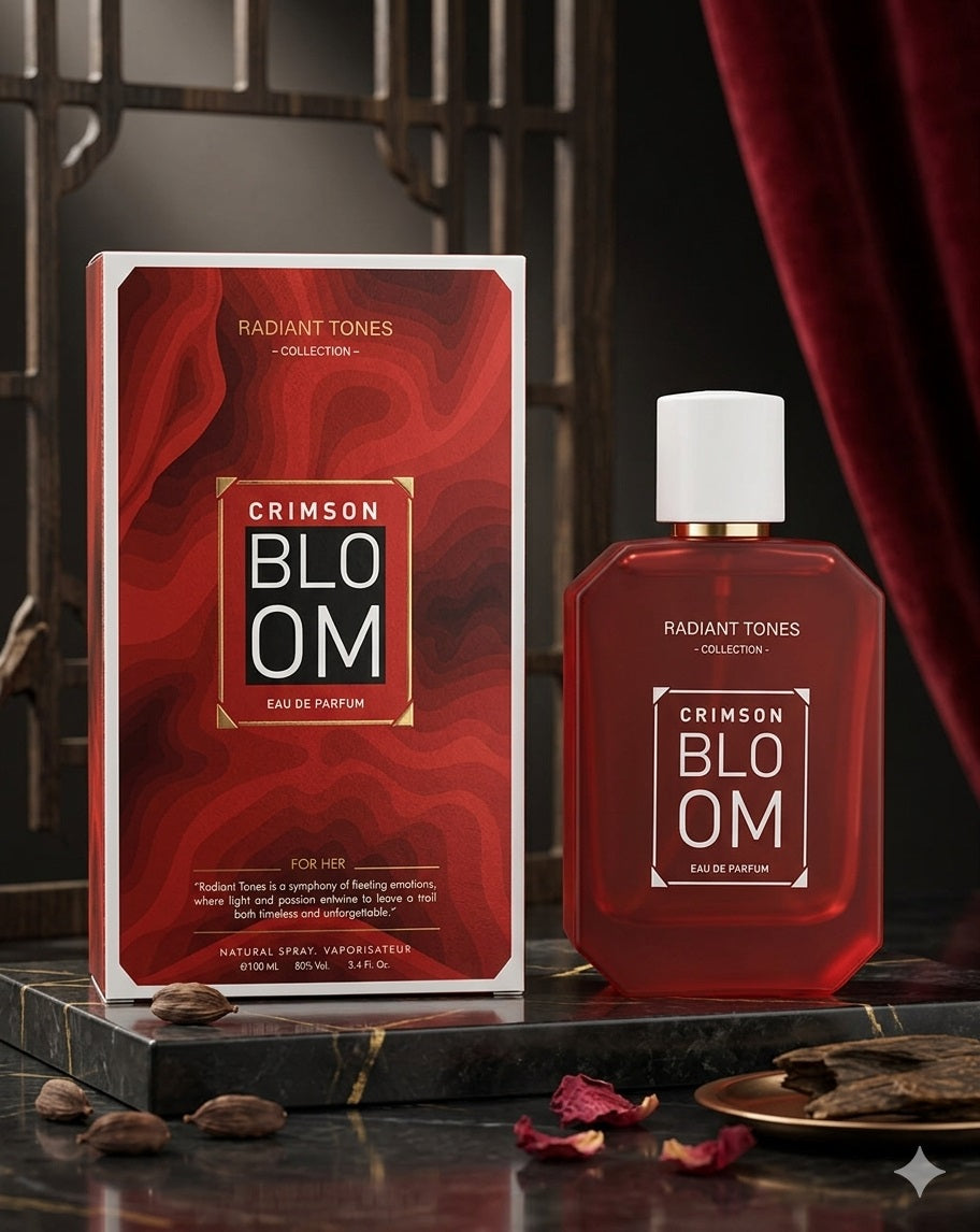Crimson Bloom EDP for Women | Long Lasting | Luxury Fruity Floral Perfume | 100 ml