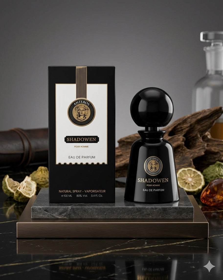 Anteros Shadowen EDP for Men | Long Lasting | Luxury Woody Spicy with Amber and Musk Perfume | 100ml