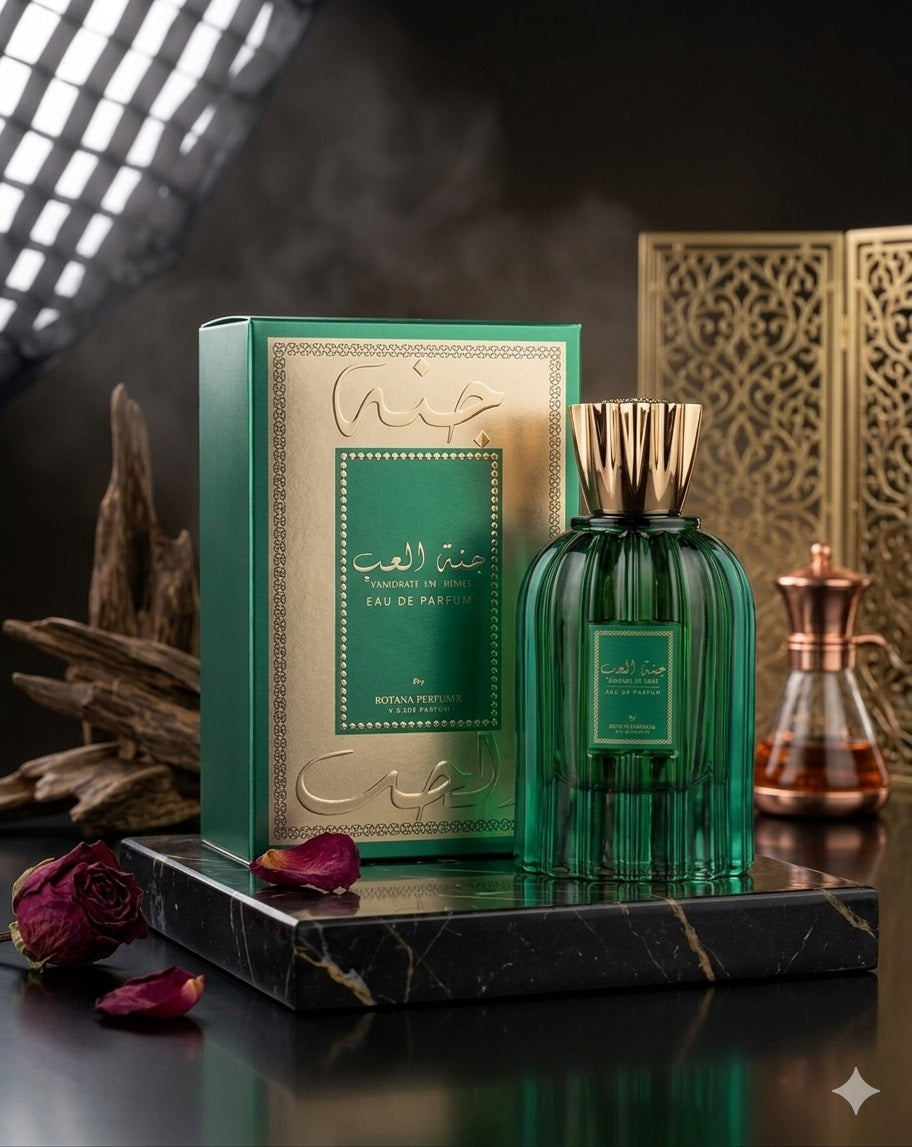 Rotana Jannat Al Hub EDP for Unisex | Long Lasting | Arabic Sweet Warm Woody Perfume | 100ml