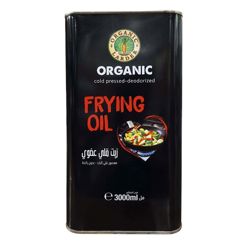 Organic Larder Sunflower Frying Oil - 3L