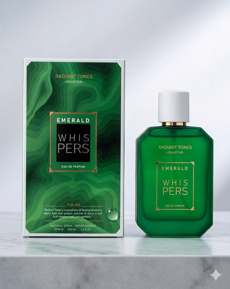 Emerald Whispers EDP for Women | Long Lasting | Luxury Fresh Rose and Red Fruits Perfume | 100ml