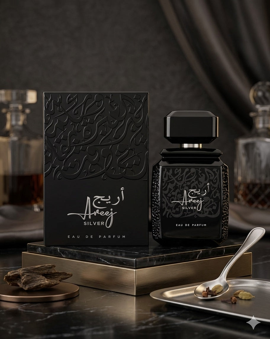 Rotana Areej EDP for Unisex | Silver Oud | Rose and Amber Scent | 100ml