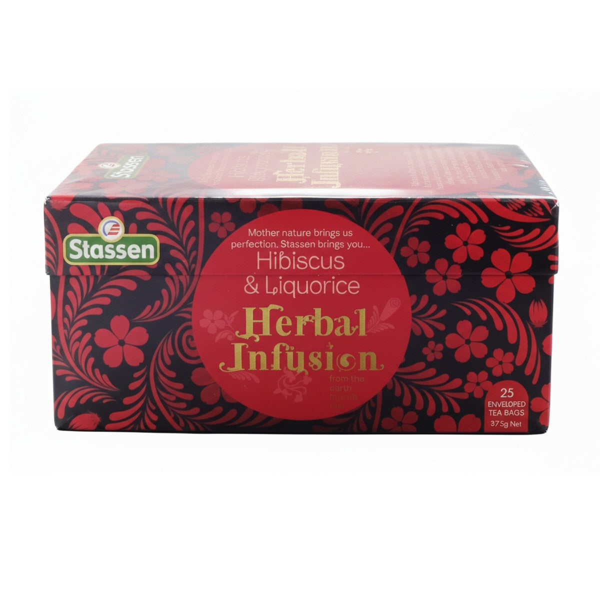 Stassen Hibiscus & Liquorice Herbal Infusion Tea | 25 Tea Bags