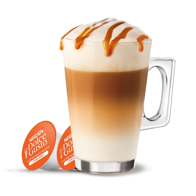 Dolce Gusto Caramel Latte Macchiato Coffee, 16 Capsules