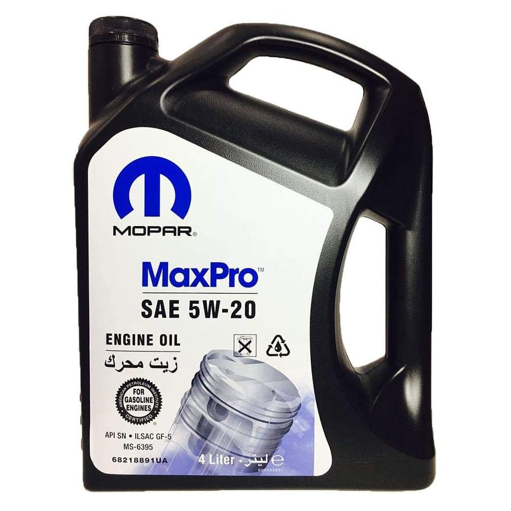 Mopar MaxPro SAE 5W-20 4L Engine Oil, 4 Liter