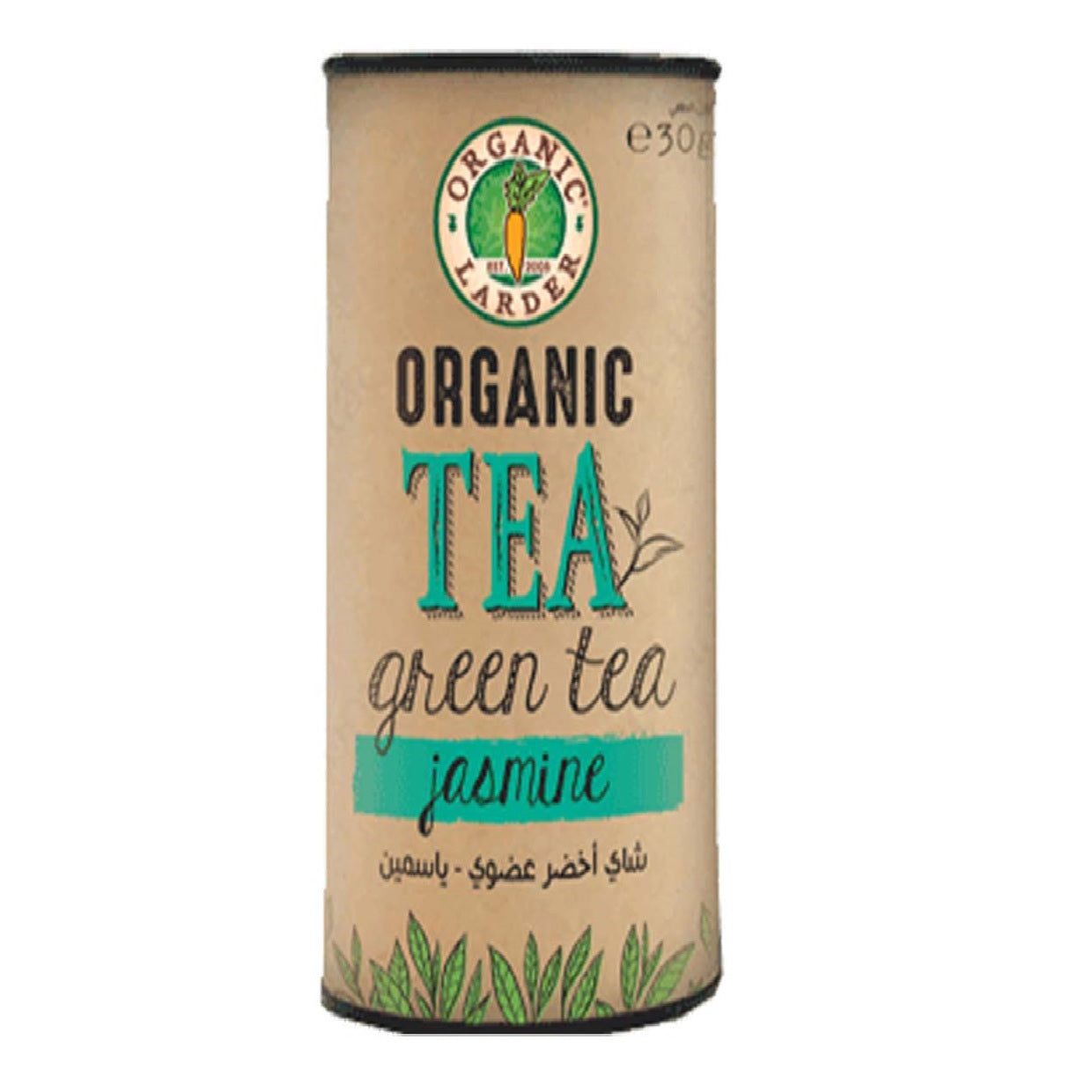 Organic Larder Green Tea Jasmin, 30g