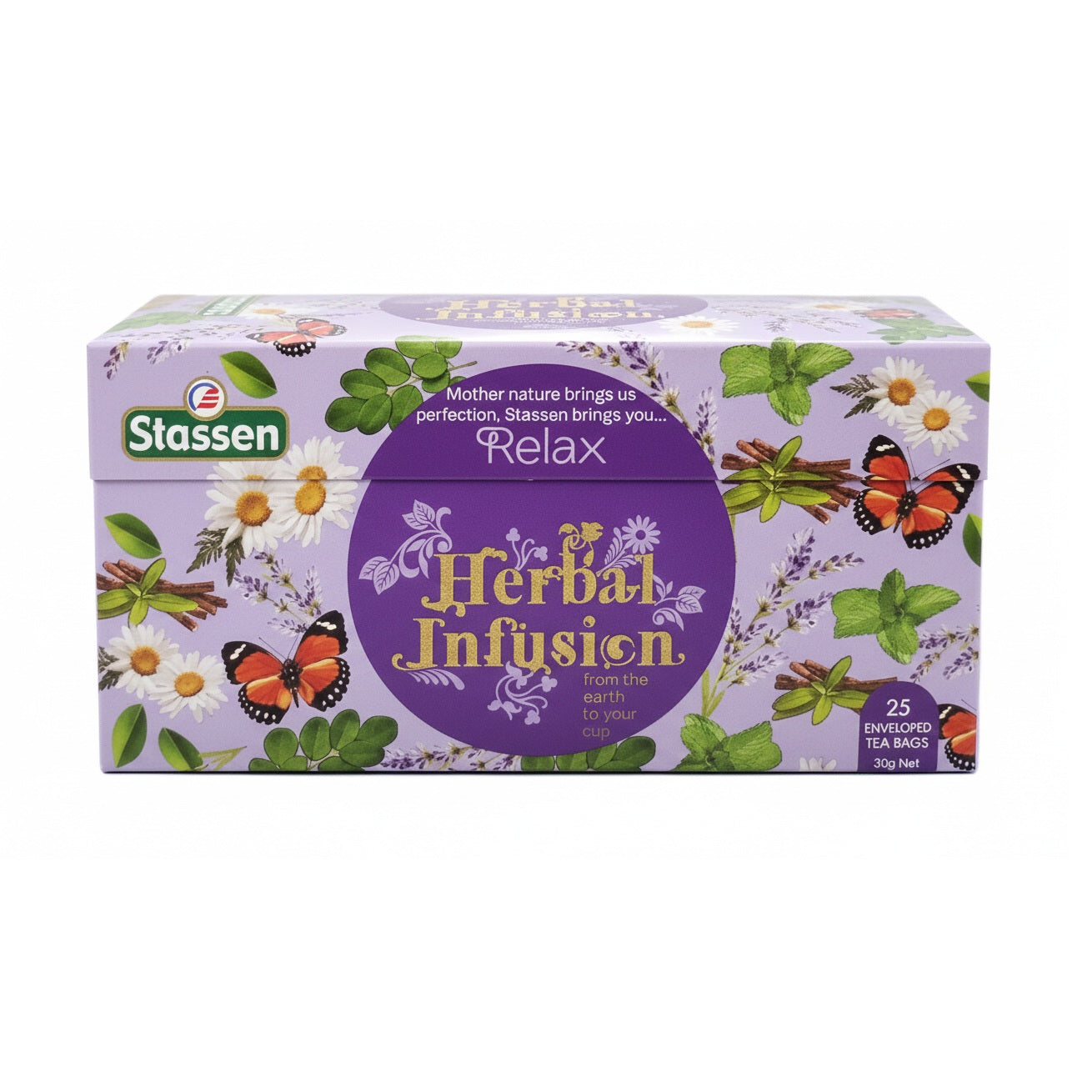Stassen Relax Herbal Infusion Tea | 25 Tea Bags