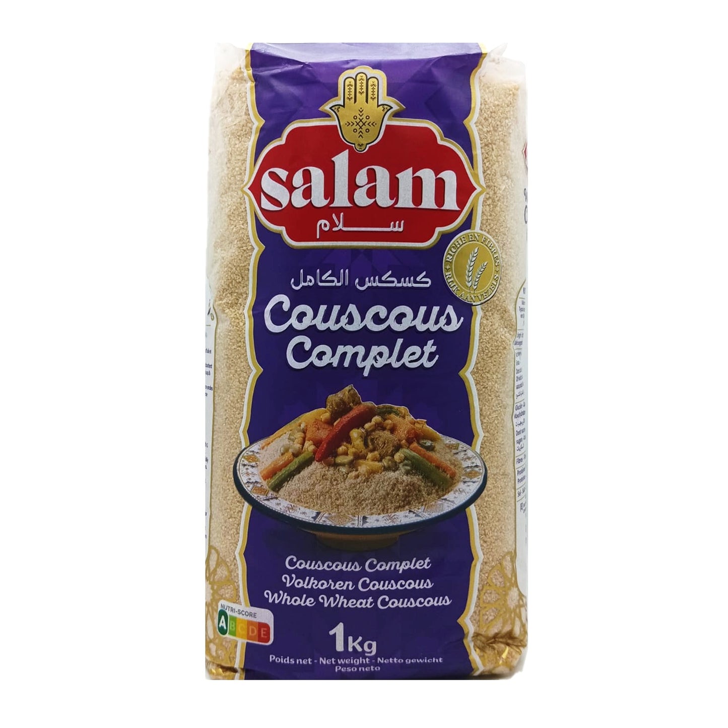 Salam Moroccan Whole Wheat Couscous, 1 kg