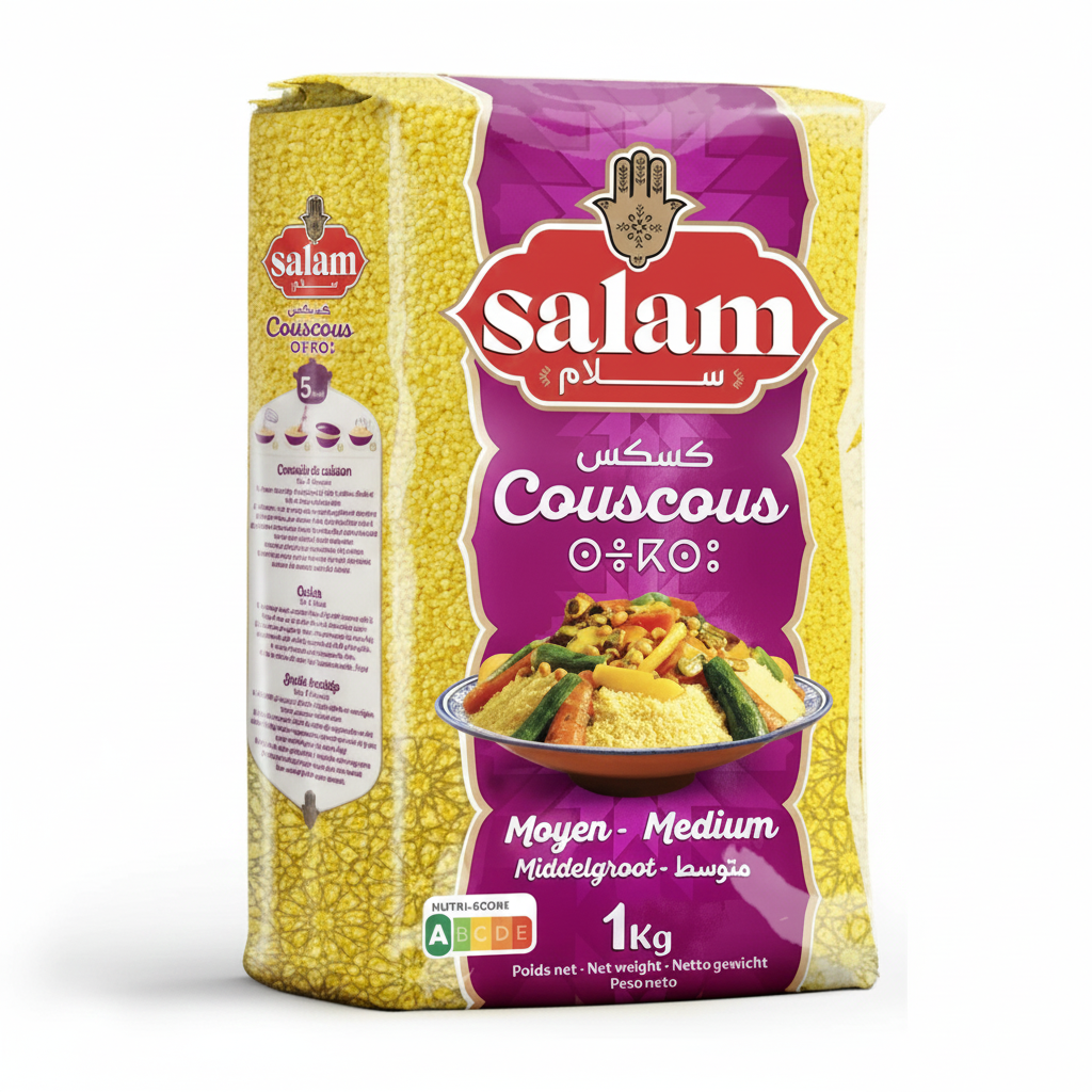 Salam Moroccan Couscous Medium, 1 kg
