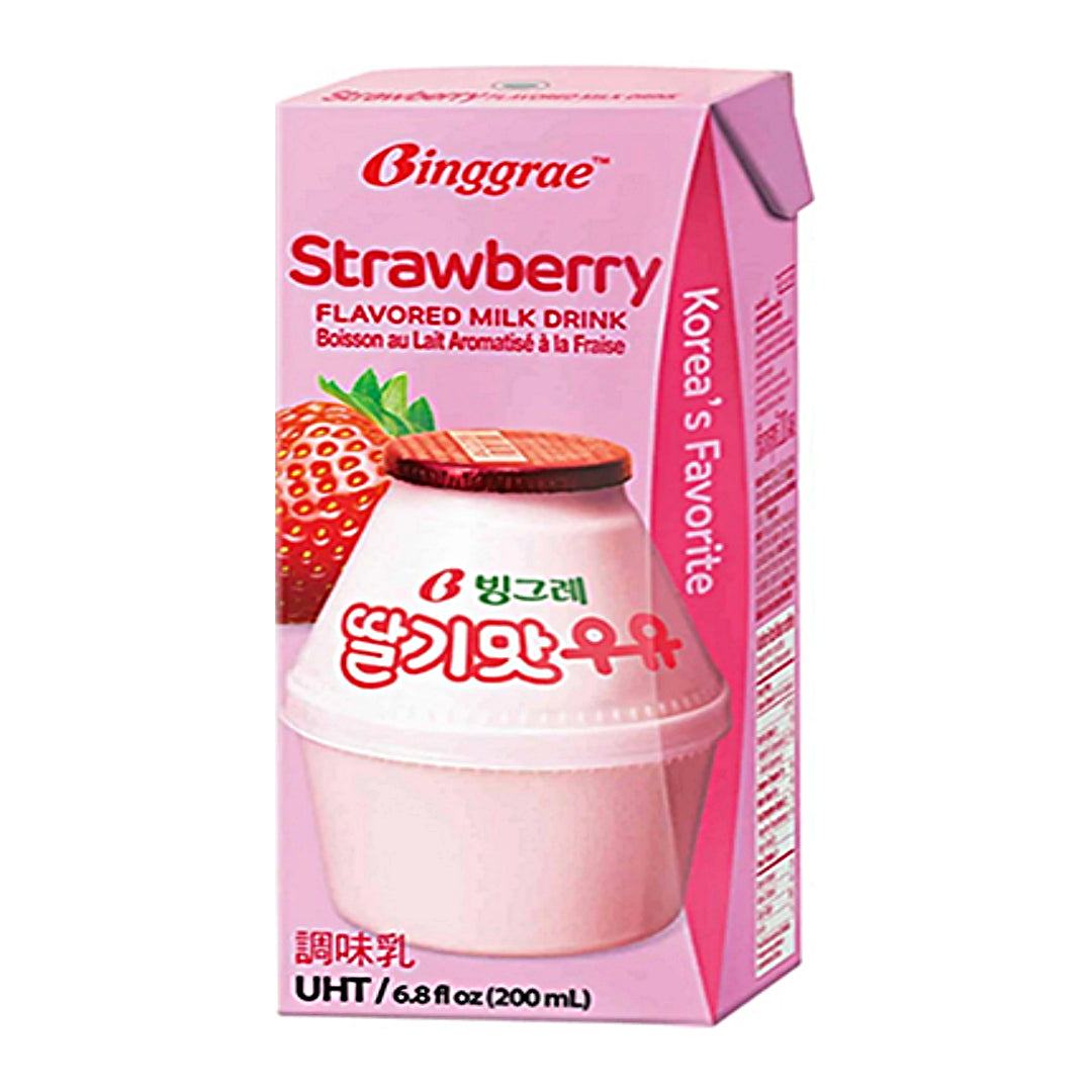 Strawberry Milk From South Korea, 200ml