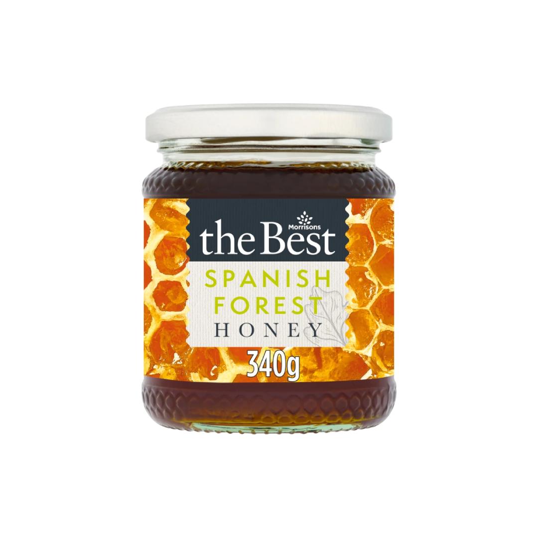 Morrisons The Best Spanish Forest Honey – Dark & Intense Flavor - 340g