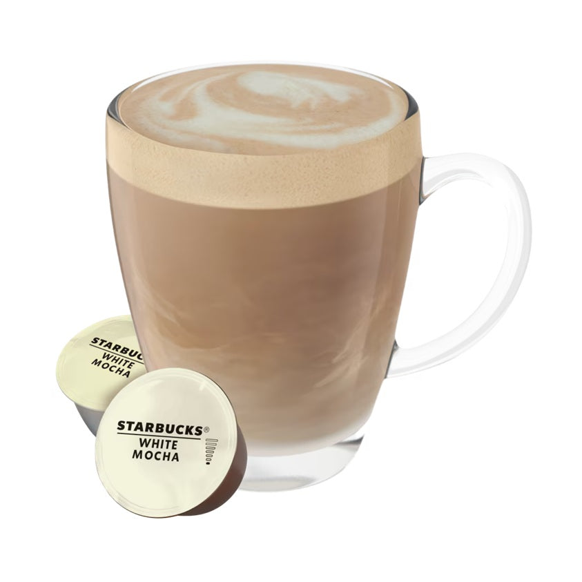 Starbucks White Mocha Coffee, Indulgent and Rich, 12 Capsules