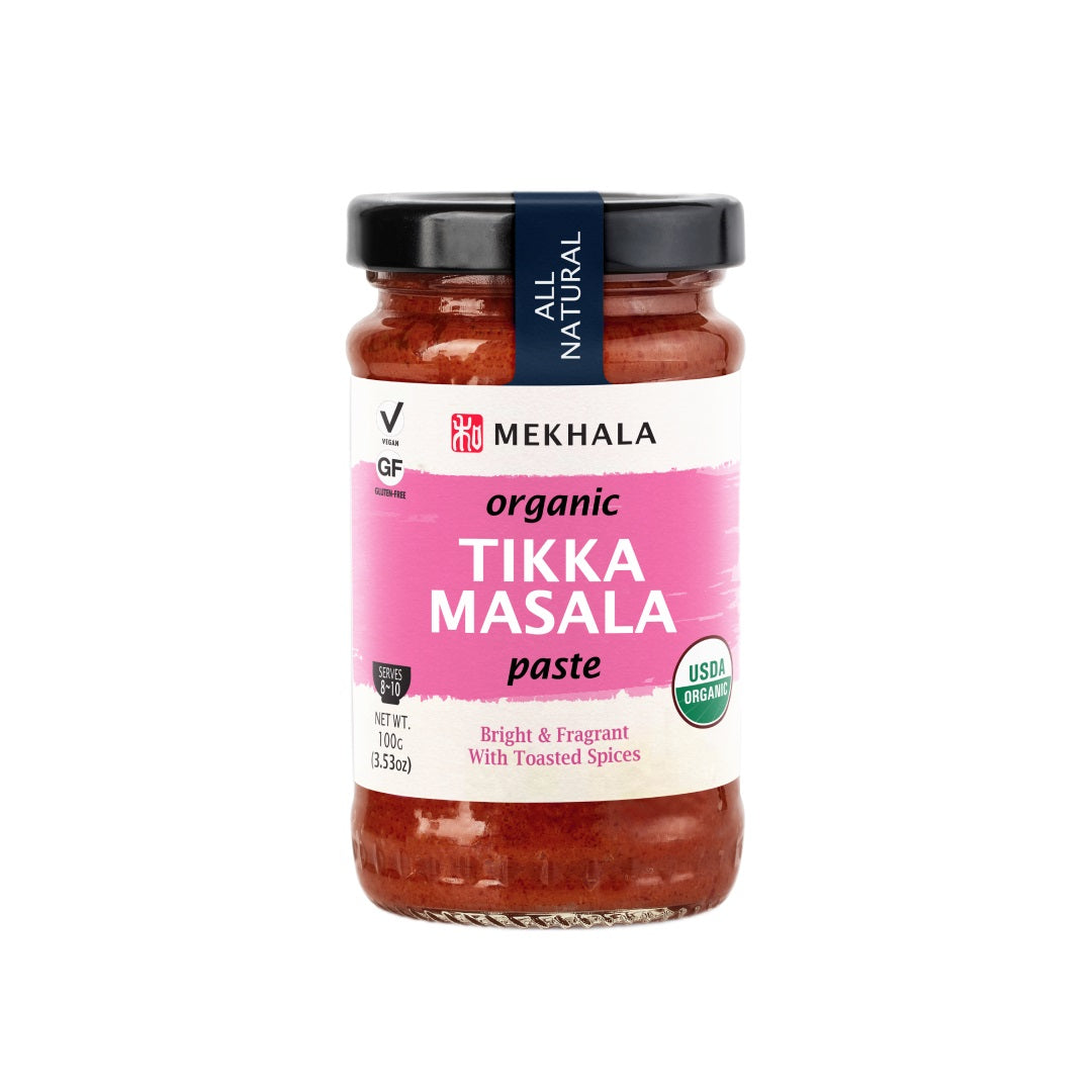 Mekhala Organic Tikka Masala Paste - Curry Paste with Toasted Spices - Vegan & Gluten-Free - 100g