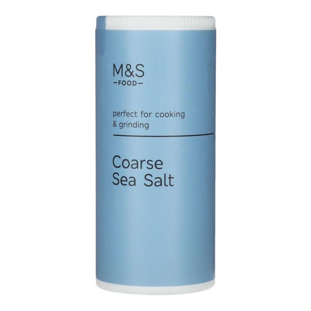 M&S British Natural Coarse Sea Salt - 100% Pure Gourmet Crystals – 220g