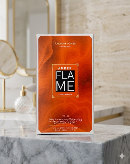 Amber Flame EDP for Women | Long Lasting | Luxury Sweet Fruity Vanilla Amber Perfume | 100ml