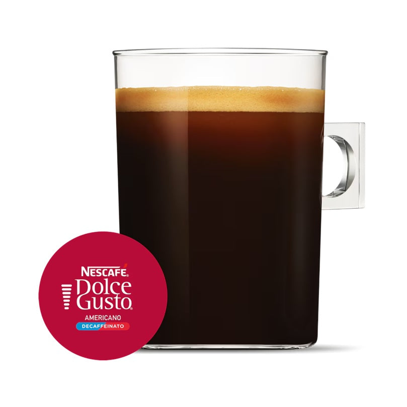 Dolce Gusto Americano Decaf Coffee, Aromatic & Nuanced, 16 Capsules