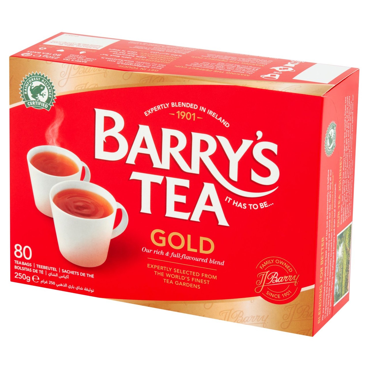 Barry's Gold Blend Tea, 80 Tea Bags