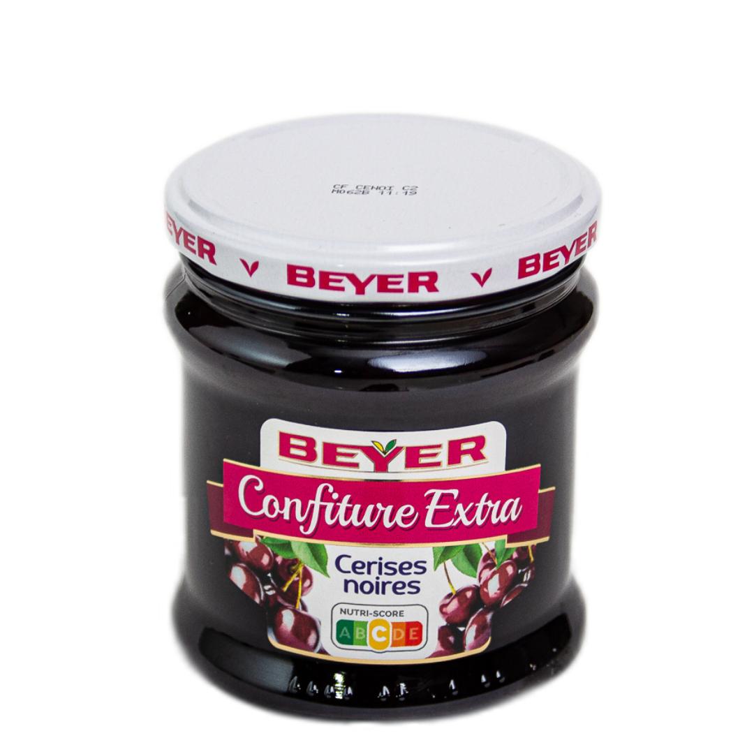 Beyer French Black Cherry Extra Jam - Confiture Extra Black Cherries - 370g