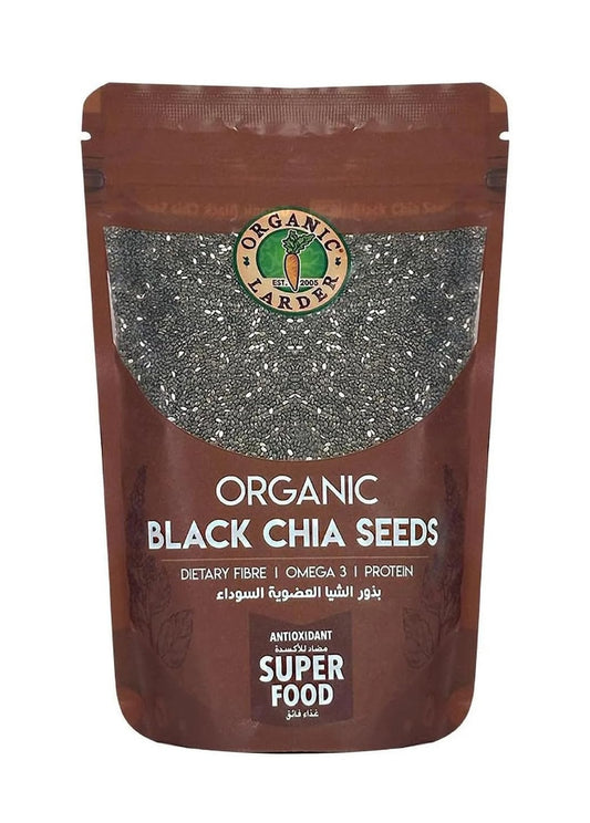 Organic Larder Black Chia Seeds, 300g