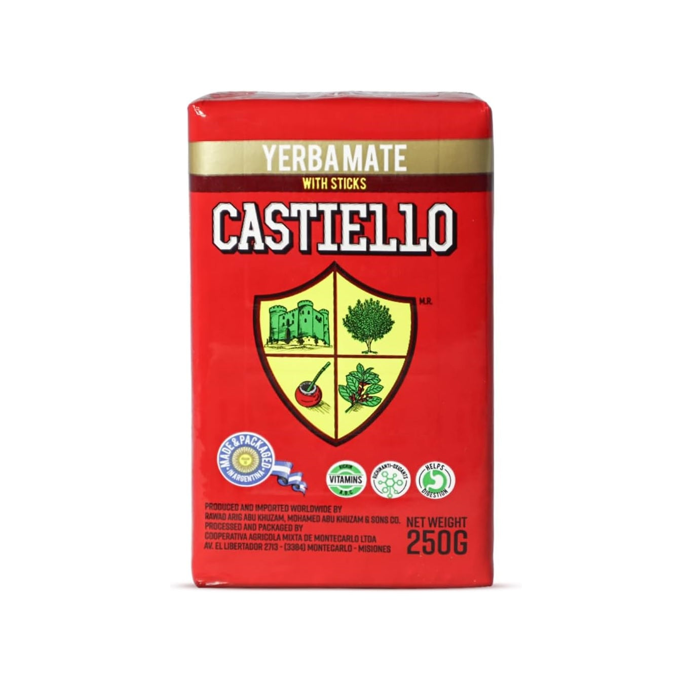 Castiello Yerba Mate With Sticks, 250g