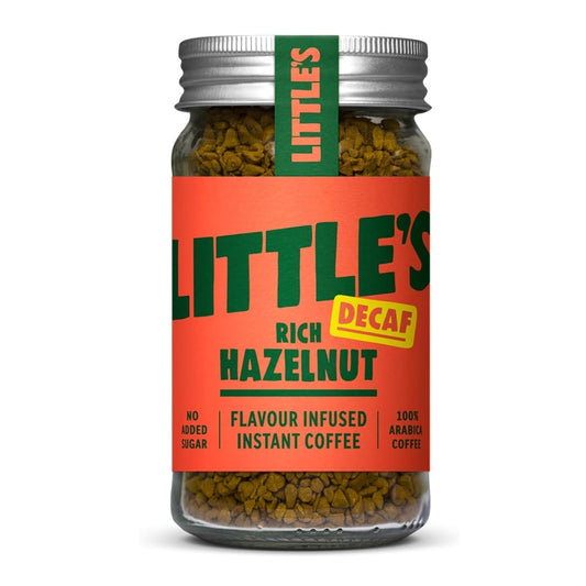 Little's Decaf Rich Hazelnut Flavour Infused Instant Coffee, No Added Sugar, 50g
