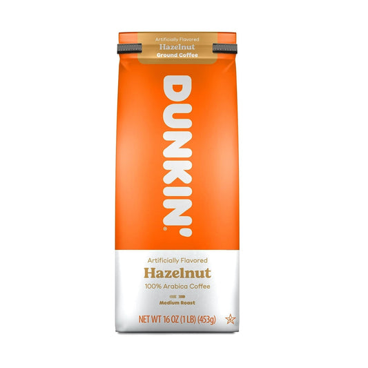 Dunkin Donuts Hazelnut 100% Arabica Ground Coffee, 453 g
