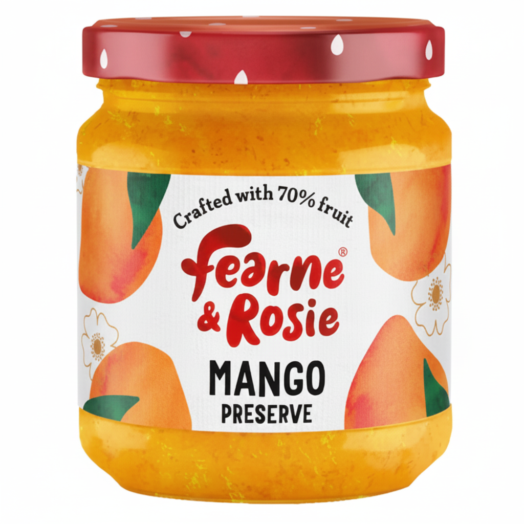 Fearne & Rosie Mango Jam, Crafted with 70% Fruit, 310g