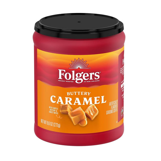 Folgers Buttery Caramel Flavored Ground Coffee, 272g