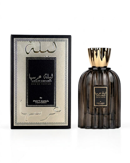 Rotana Laylat Earsuha EDP For Unisex | Long Lasting | Oriental Floral Amber Perfume | 100ml