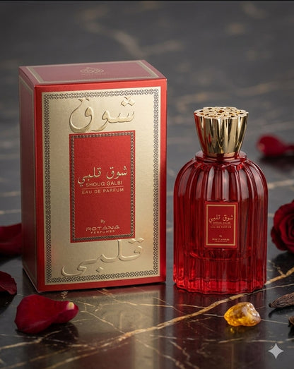Rotana Shouq Al Qalbi EDP for Unisex | Long Lasting | Arabic Sweet Depth Perfume | 100ml