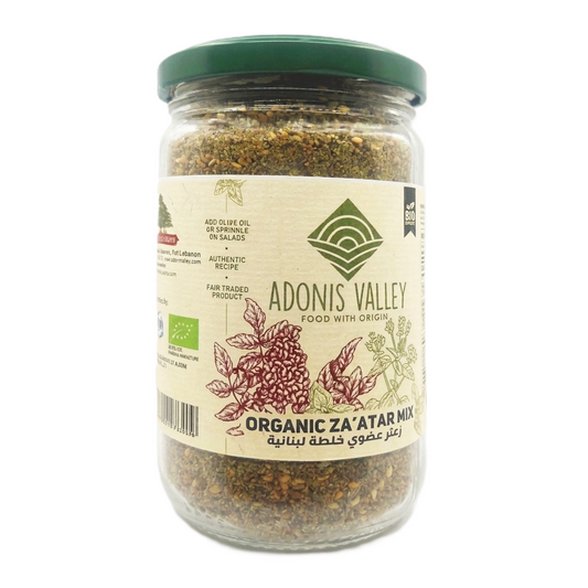 Adonis Valley Organic Zaatar Mix - Authentic Herbed Spice Blend - 140g