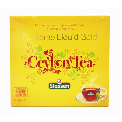 Stassen Supreme Liquid Gold Ceylon Tea | 100 Tea Bags