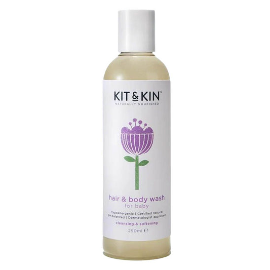 Kit & Kin Organic Baby Shampoo & Body Wash, 250ml