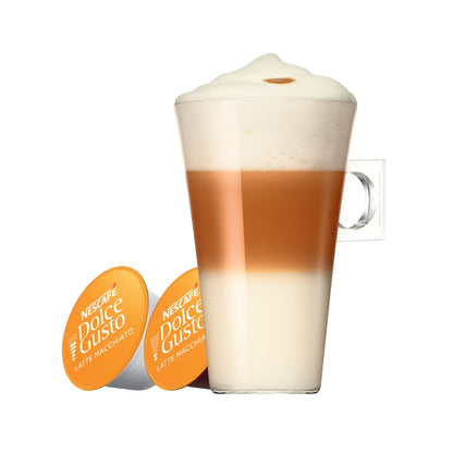 Dolce Gusto Latte Macchiato Coffee, Spectacular and Voluptuous, 16 Capsules