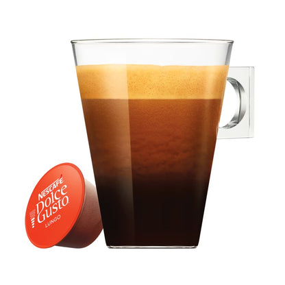 Dolce Gusto Lungo Coffee, Balanced and Roasty, 16 Capsules