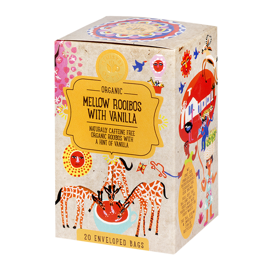 Ministry of Tea Organic Mellow Rooibos with Vanilla Tea, 20 Tea Bags