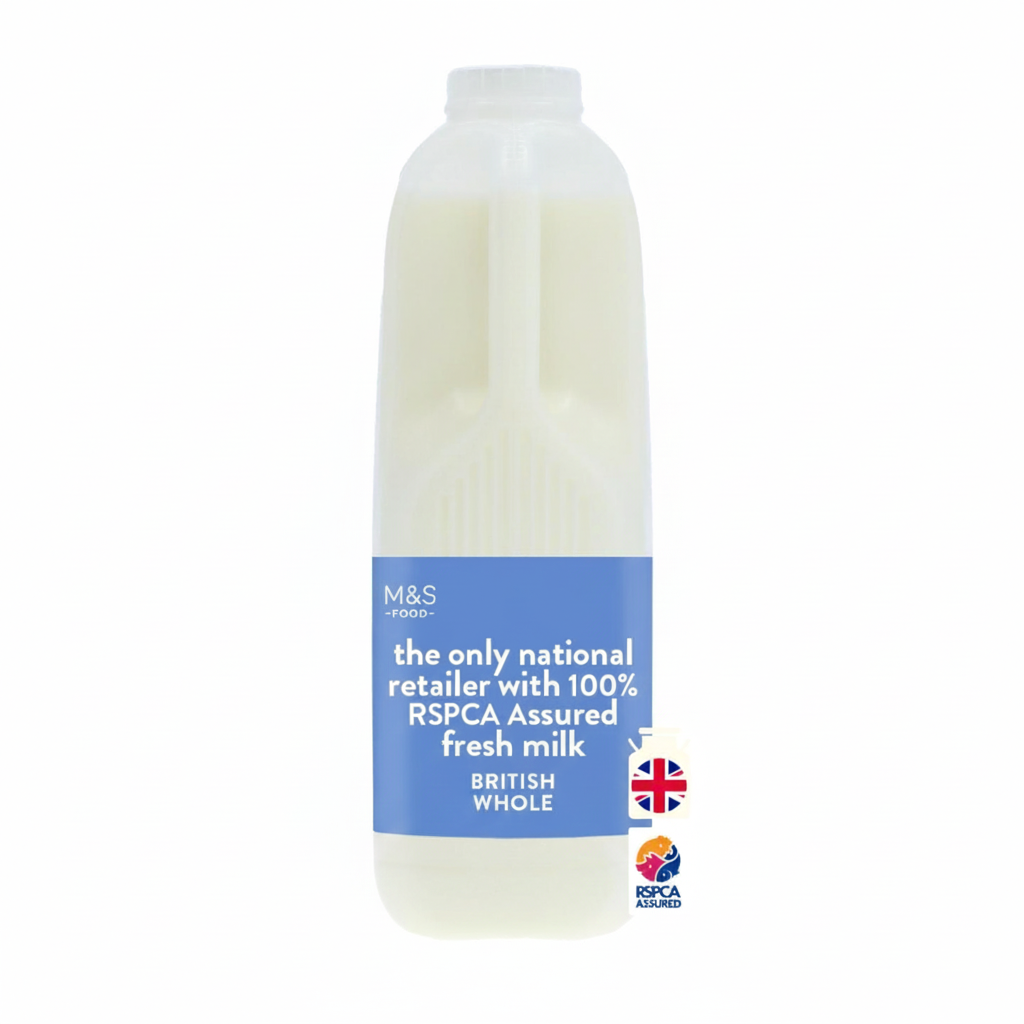 M&S British Fresh Whole Milk, 2 Litres