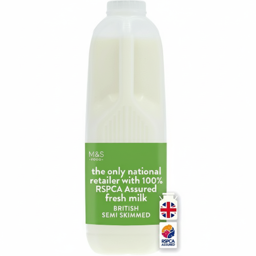 M&S British Fresh Semi Skimmed Milk, 2 Litres