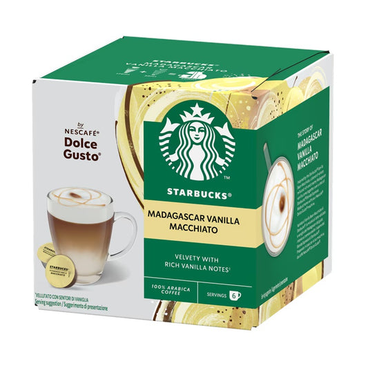 Starbucks Madagascar Vanilla Macchiato Coffee, 12 Capsules