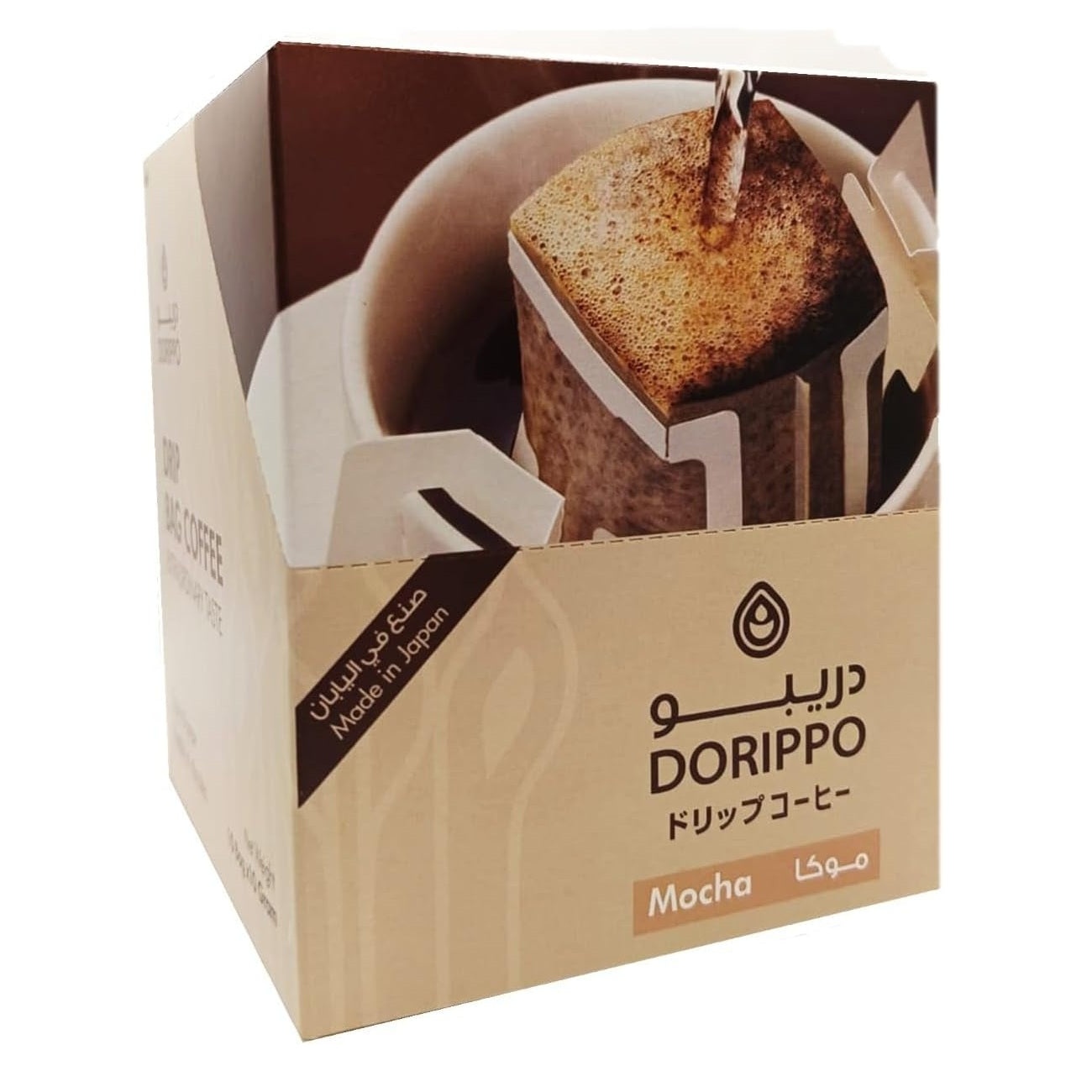 Dorippo Drip Bag Mocha Instant Coffee, Made In Japan, 10 Sachets
