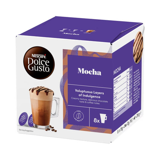 Dolce Gusto Mocha Coffee, Indulgent and Generous, 16 Capsules