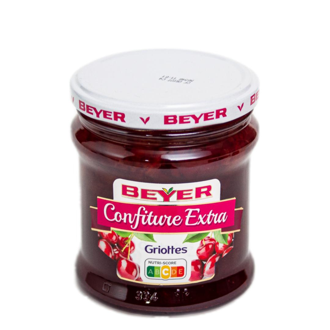Beyer French Moreleo Cherry Extra Jam - Confiture Extra Cherries - 370g
